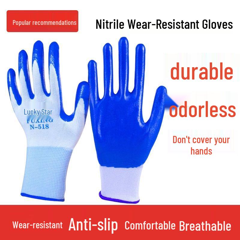 Durable Nitrile Work Gloves: Non-slip, Breathable, Anti-odor, Thickened for Construction
Durable Nitrile Work Gloves: Non-slip, Breathable, Anti-odor, Thickened for Construction