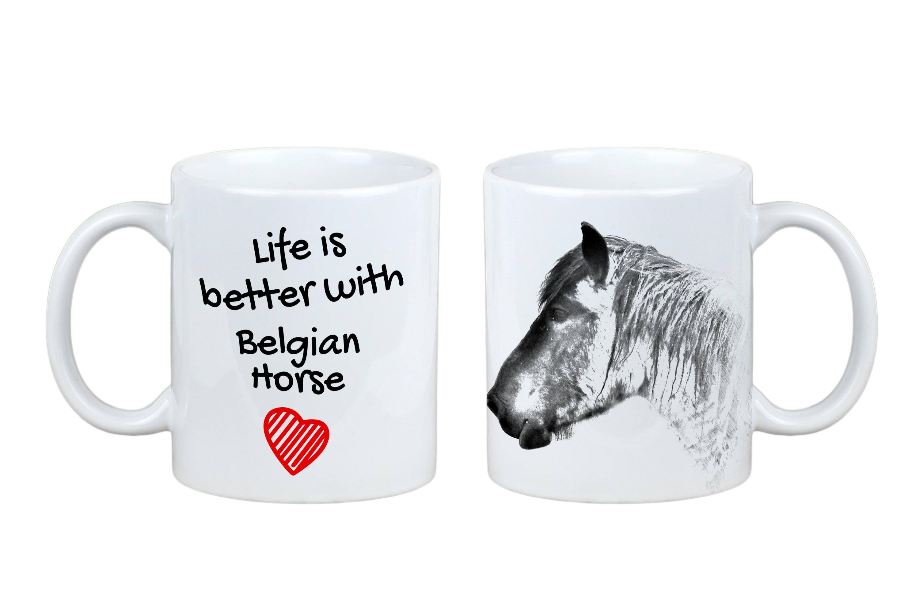 Belgian Horse - mug with a horse, mug with a photo, personalized gift from the Art-Dog brand білий
Belgian Horse - mug with a horse, mug with a photo, personalized gift from the Art-Dog brand білий