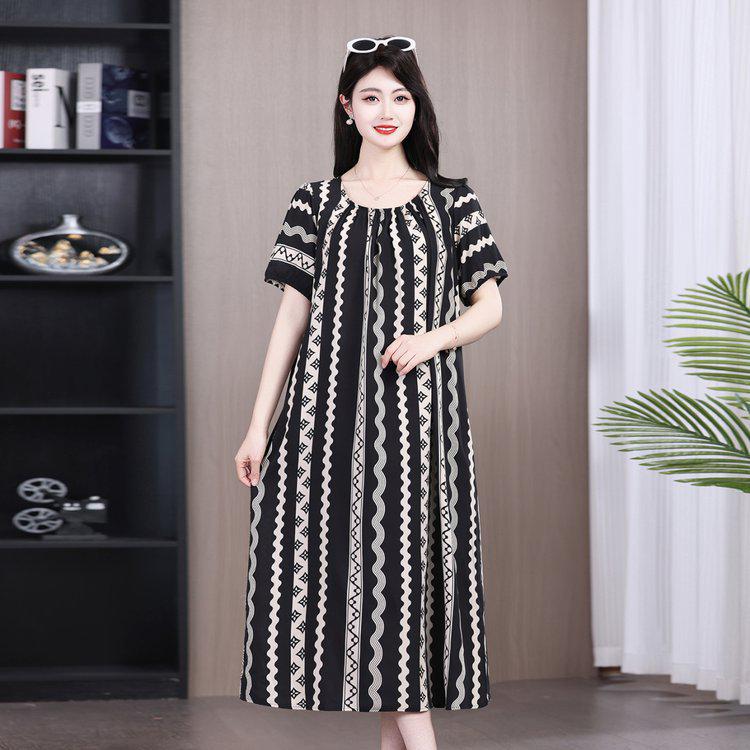 Summer 2026 Plus Size Cotton Silk Long Dress for Middle-Aged Women 4XL (150-180 jin)
Summer 2026 Plus Size Cotton Silk Long Dress for Middle-Aged Women 4XL (150-180 jin)