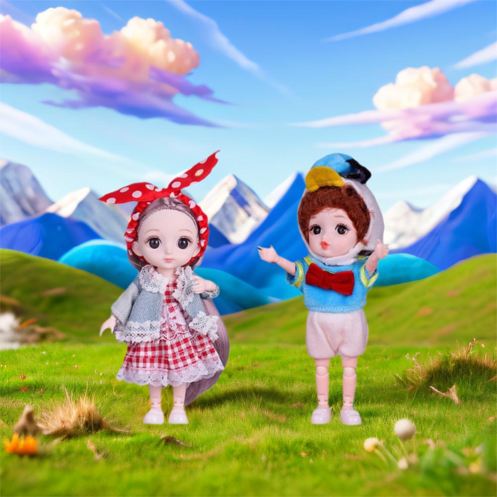 with Clothes Cute BJD Doll with Clothes 1/12 BJD Movable Joints Mini Girl Doll Kids Toys style A
with Clothes Cute BJD Doll with Clothes 1/12 BJD Movable Joints Mini Girl Doll Kids Toys style A