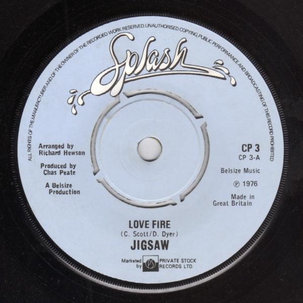 Джигсау для 7-дюймовых пластинок Love Fire CP3 Splash Records 1976 UK Pop Б/У
Джигсау для 7-дюймовых пластинок Love Fire CP3 Splash Records 1976 UK Pop Б/У