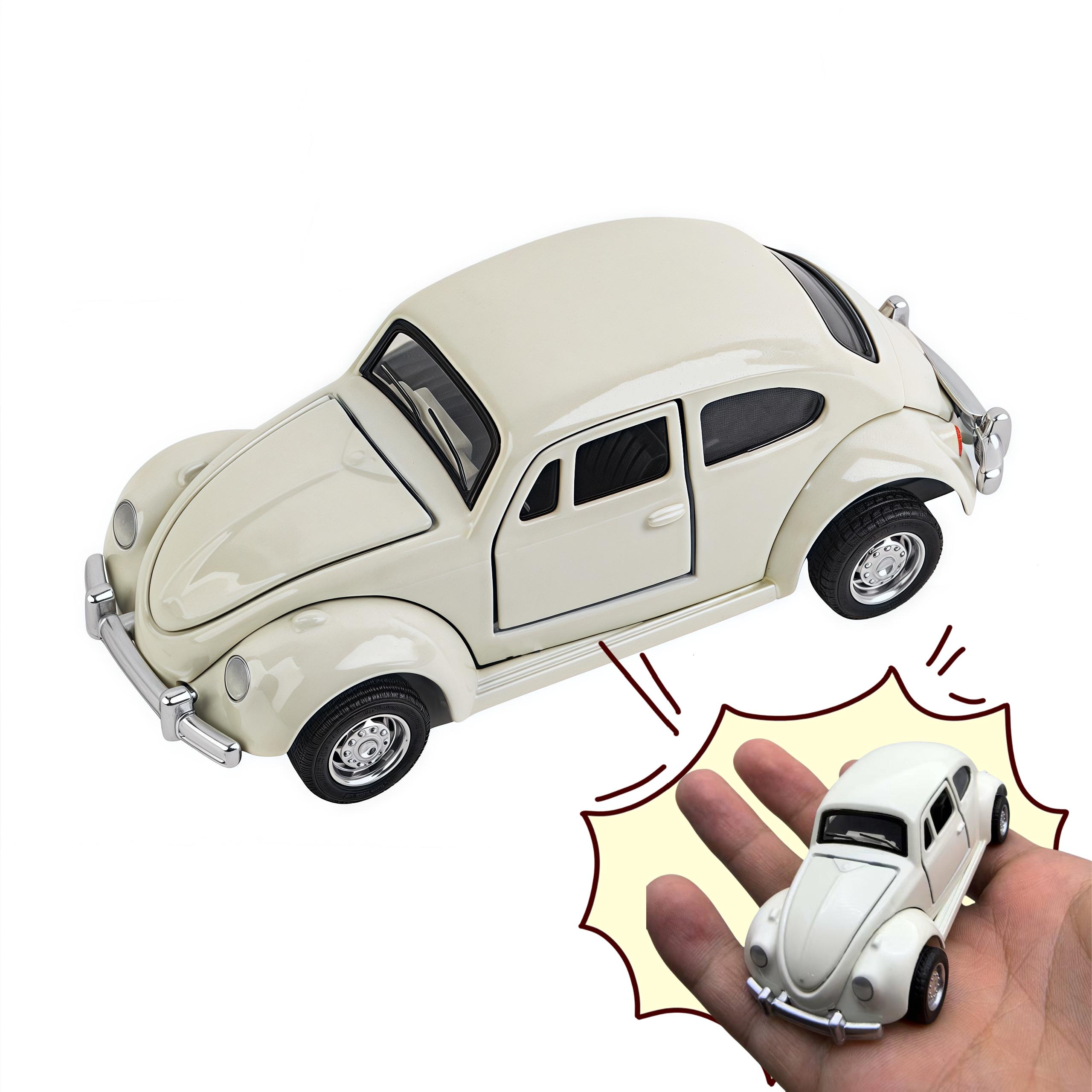 Beetle Classic alloy car model, mini simulation three-door pull-back alloy car toy, birthday gift for adults and kids 1:60 scale білий
Beetle Classic alloy car model, mini simulation three-door pull-back alloy car toy, birthday gift for adults and kids 1:60 scale білий