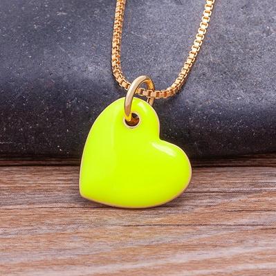 Nidin Hot Sale Bohemia Heart Pendant 4 Candy Colors For Women Charm Vintage Colorful Chain Necklace Dripping Oil Jewelry Gift
Nidin Hot Sale Bohemia Heart Pendant 4 Candy Colors For Women Charm Vintage Colorful Chain Necklace Dripping Oil Jewelry Gift