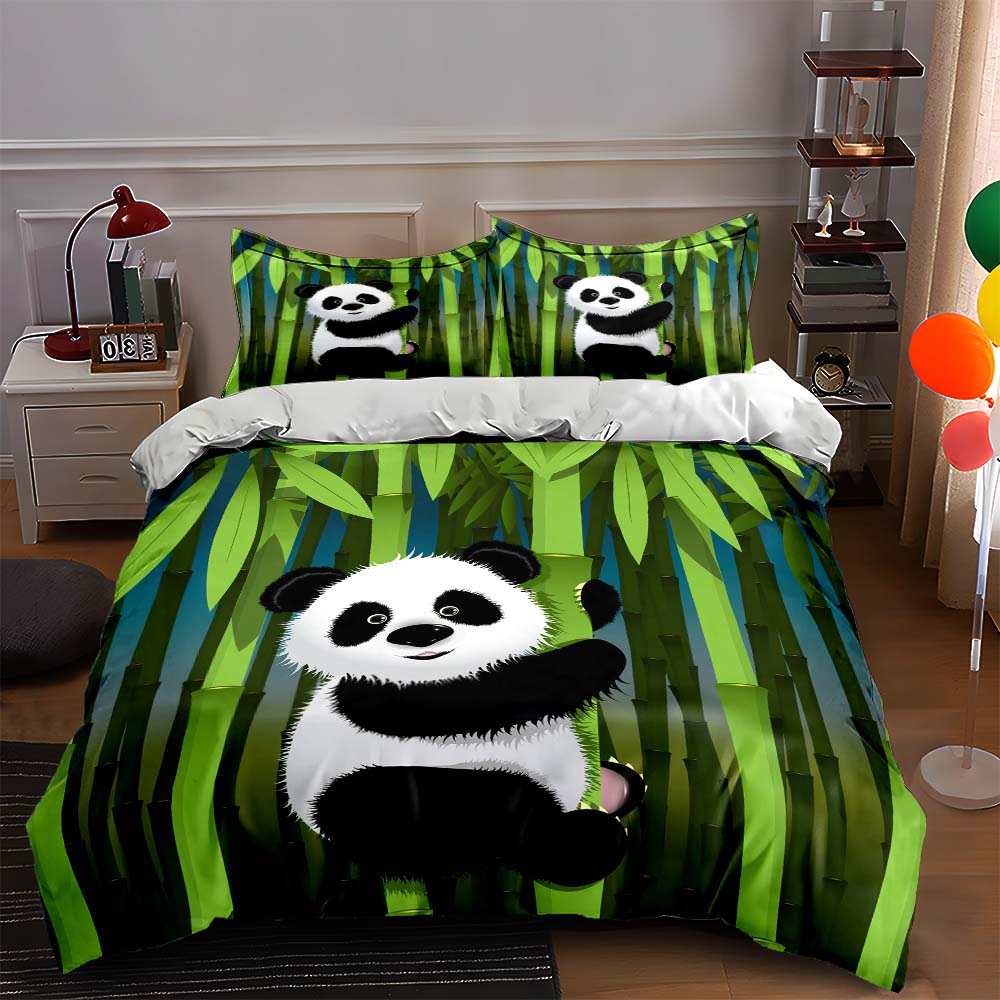 Panda bamboo design. Bedding Duvet cover sets Duvet covers Pillowcases gifts (1 * Duvet Cover 2 * Pillowcases, without duvet insert) 135x200cm
Panda bamboo design. Bedding Duvet cover sets Duvet covers Pillowcases gifts (1 * Duvet Cover 2 * Pillowcases, without duvet insert) 135x200cm