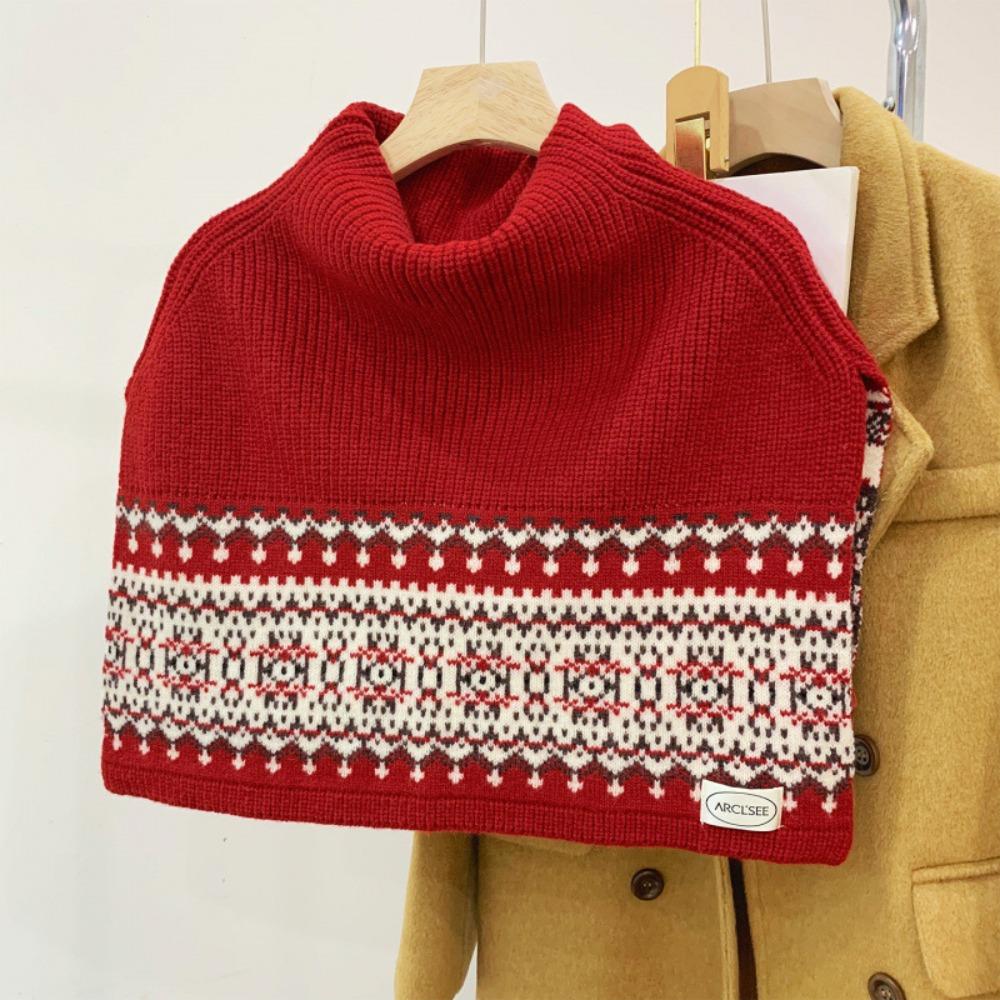 Pullover Fair Isle Style Knitted Shawl Thicken High Neck Cape Simple Jacquard Scarf Autumn
Pullover Fair Isle Style Knitted Shawl Thicken High Neck Cape Simple Jacquard Scarf Autumn