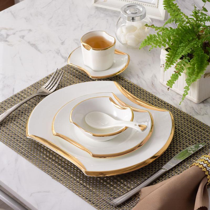 Creative Gilded Porcelain Tableware Fine Steak Barbecue Plates & Bowls Hotel Restaurant Cooking Dishes Kitchen Utensils Set New
Creative Gilded Porcelain Tableware Fine Steak Barbecue Plates & Bowls Hotel Restaurant Cooking Dishes Kitchen Utensils Set New