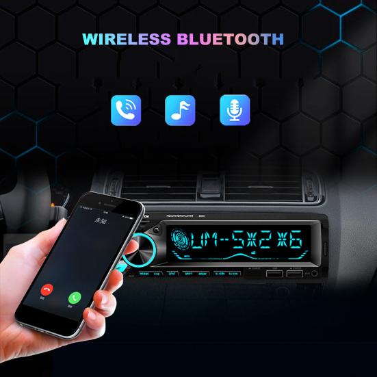 5007 Автомобильный MP3-динамик с двумя FM-USB-плеерами, радиоприемником с функцией громкой связи Bluetooth-совместимый плеер для транспортных средств
5007 Автомобильный MP3-динамик с двумя FM-USB-плеерами, радиоприемником с функцией громкой связи Bluetooth-совместимый плеер для транспортных средств