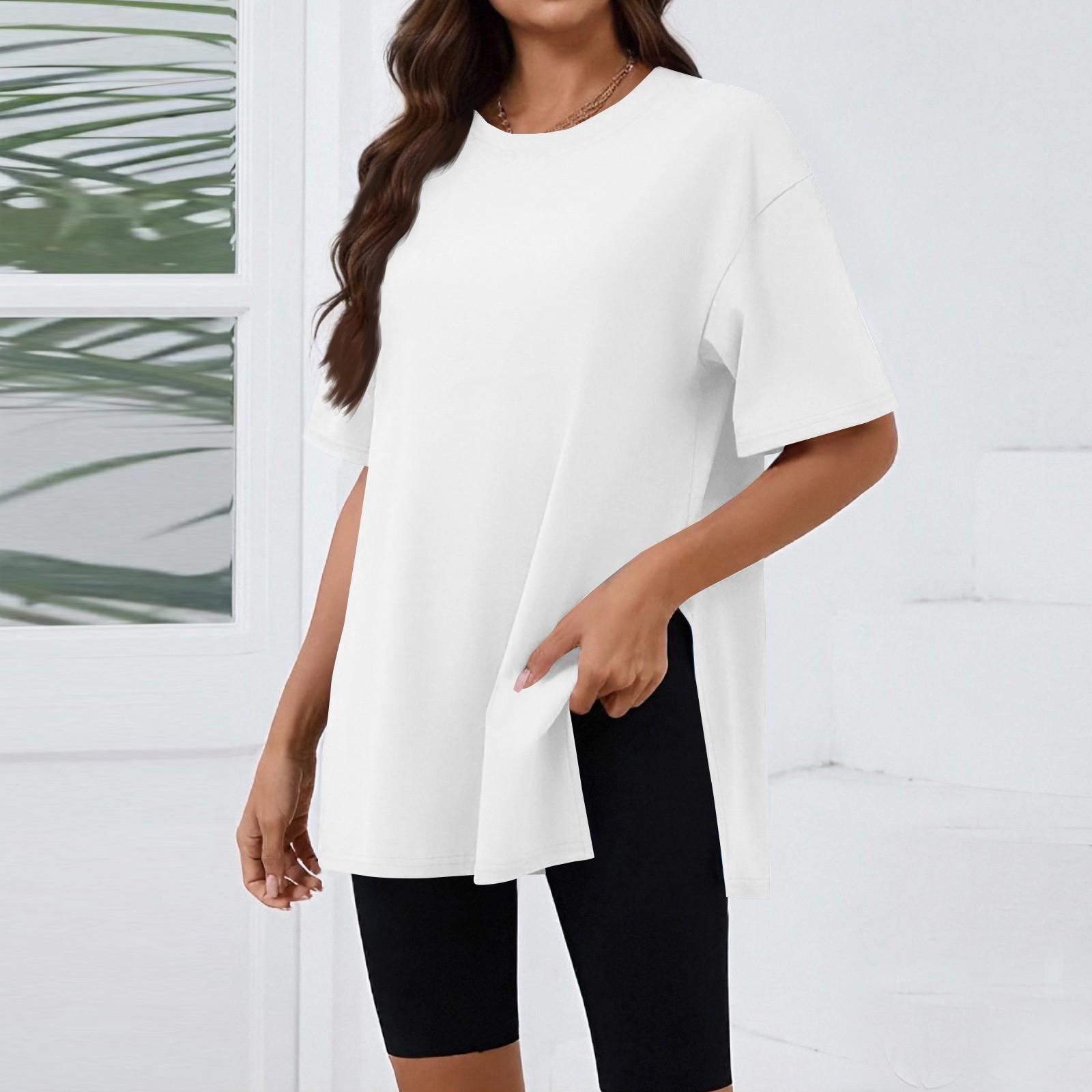 T Shirts For Women Pleated R-Neck Dressy Casual Blouses Printing Short Sleeve Summer Tops Loose Fit S белый
T Shirts For Women Pleated R-Neck Dressy Casual Blouses Printing Short Sleeve Summer Tops Loose Fit S белый