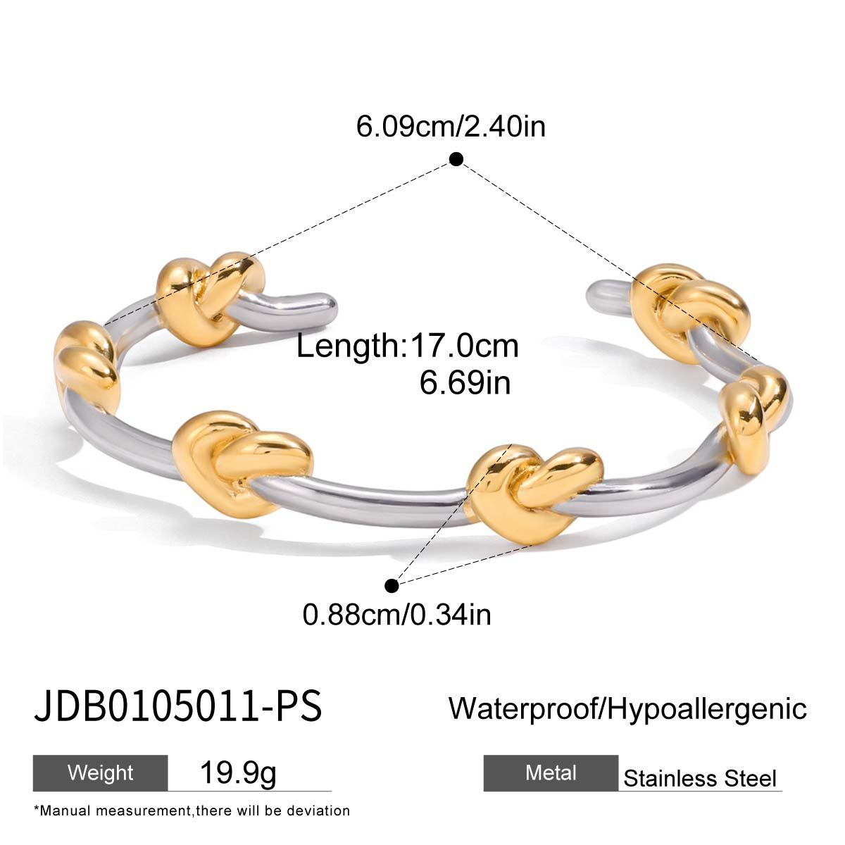 JYL TS Bracelet Bangle Knot Design Unique Style Invites Unity & Lasting Luck JDB0105011-PS фтало зеленая
JYL TS Bracelet Bangle Knot Design Unique Style Invites Unity & Lasting Luck JDB0105011-PS фтало зеленая