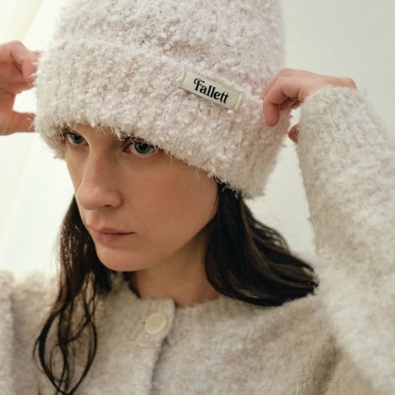 FALLETT Popcorn Knit Beanie Ivory F
FALLETT Popcorn Knit Beanie Ivory F