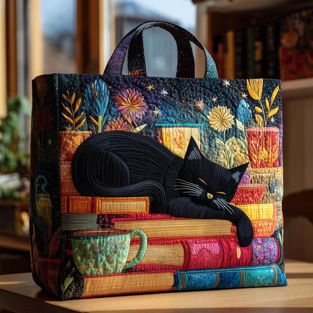 New Cat Pattern Quilted Tote Bag Large Capacity Soft Shoulder Tote Bag 3D Floral Print Shoulder Bag
New Cat Pattern Quilted Tote Bag Large Capacity Soft Shoulder Tote Bag 3D Floral Print Shoulder Bag