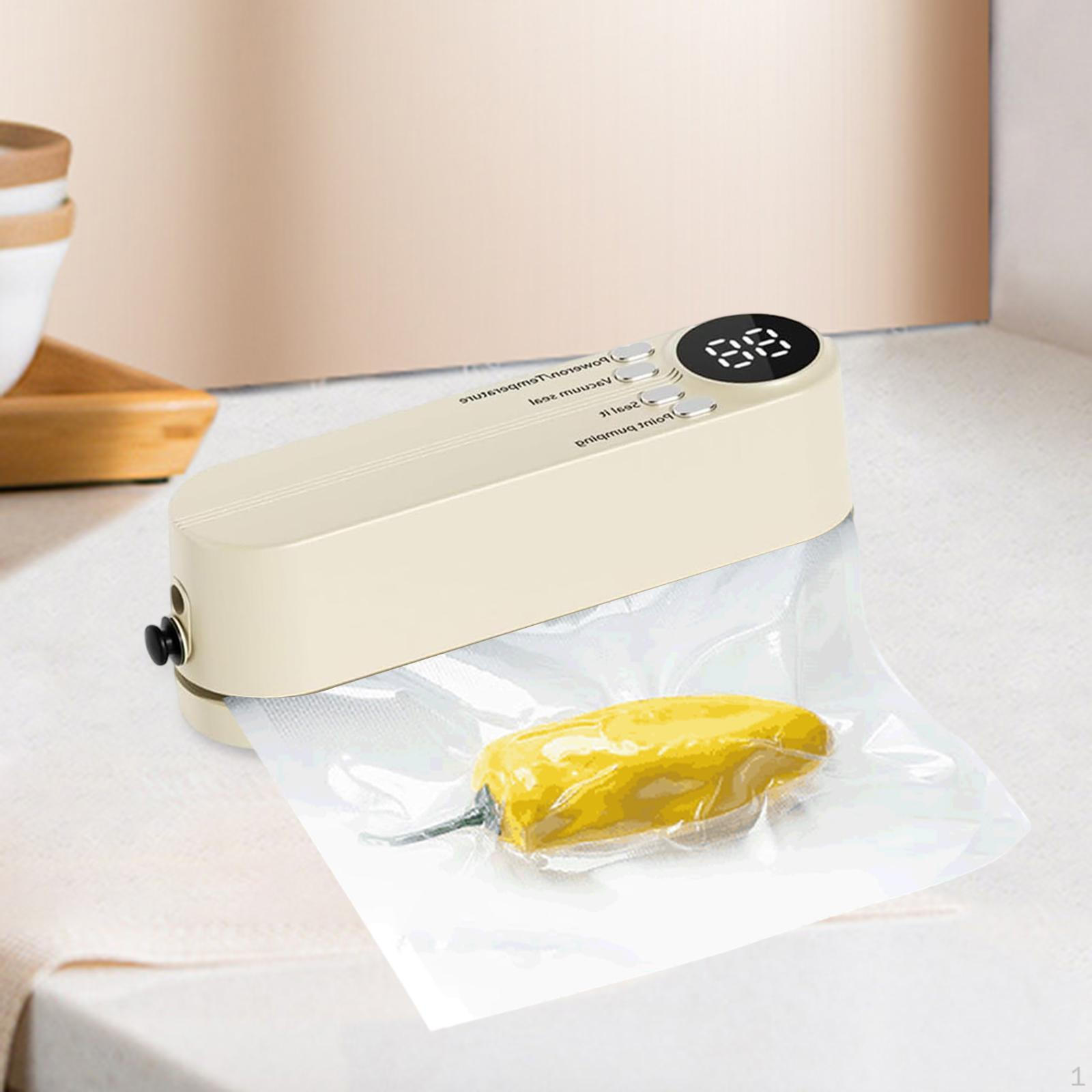 Мини беспроводной вакуумный упаковщик Компактный 60kpa Консервирование пищевых продуктов для белый
Мини беспроводной вакуумный упаковщик Компактный 60kpa Консервирование пищевых продуктов для белый