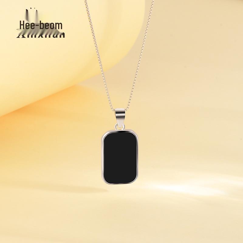 2022 Black Square Pendant Necklace - 925 Sterling Silver, Women s Geometric Clavicle Chain Jewelry Platinum - S925 Sterling Silver
2022 Black Square Pendant Necklace - 925 Sterling Silver, Women s Geometric Clavicle Chain Jewelry Platinum - S925 Sterling Silver
