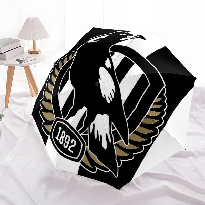 Collingwood Magpies pattern, automatic folding umbrella, portable and foldable design, 8 ribs, a Christmas or birthday gift.
Collingwood Magpies pattern, automatic folding umbrella, portable and foldable design, 8 ribs, a Christmas or birthday gift.