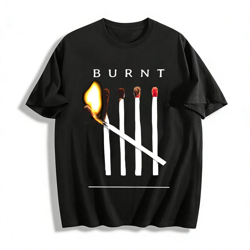 Gradient Burning Match Print Casual Top For Men Women Pure cotton T-shirt XXS
Gradient Burning Match Print Casual Top For Men Women Pure cotton T-shirt XXS