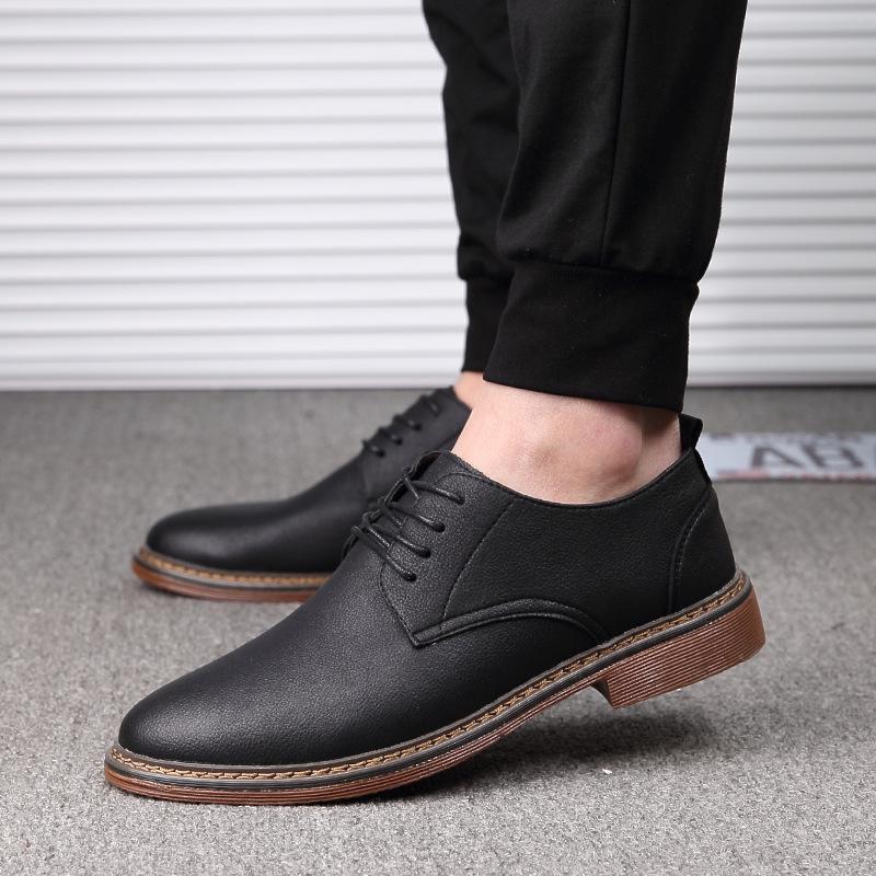 Men s Versatile Leather Sneakers - Trendy Lace-up, Round Toe, Business Casual Shoes for Spring & Autumn 43
Men s Versatile Leather Sneakers - Trendy Lace-up, Round Toe, Business Casual Shoes for Spring & Autumn 43