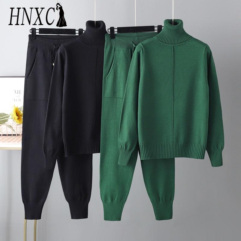 HNXC Casual and Fashionable Autumn and Winter High-neck Solid-color Sweater Knitted Two-piece Set One Size рожевий
HNXC Casual and Fashionable Autumn and Winter High-neck Solid-color Sweater Knitted Two-piece Set One Size рожевий