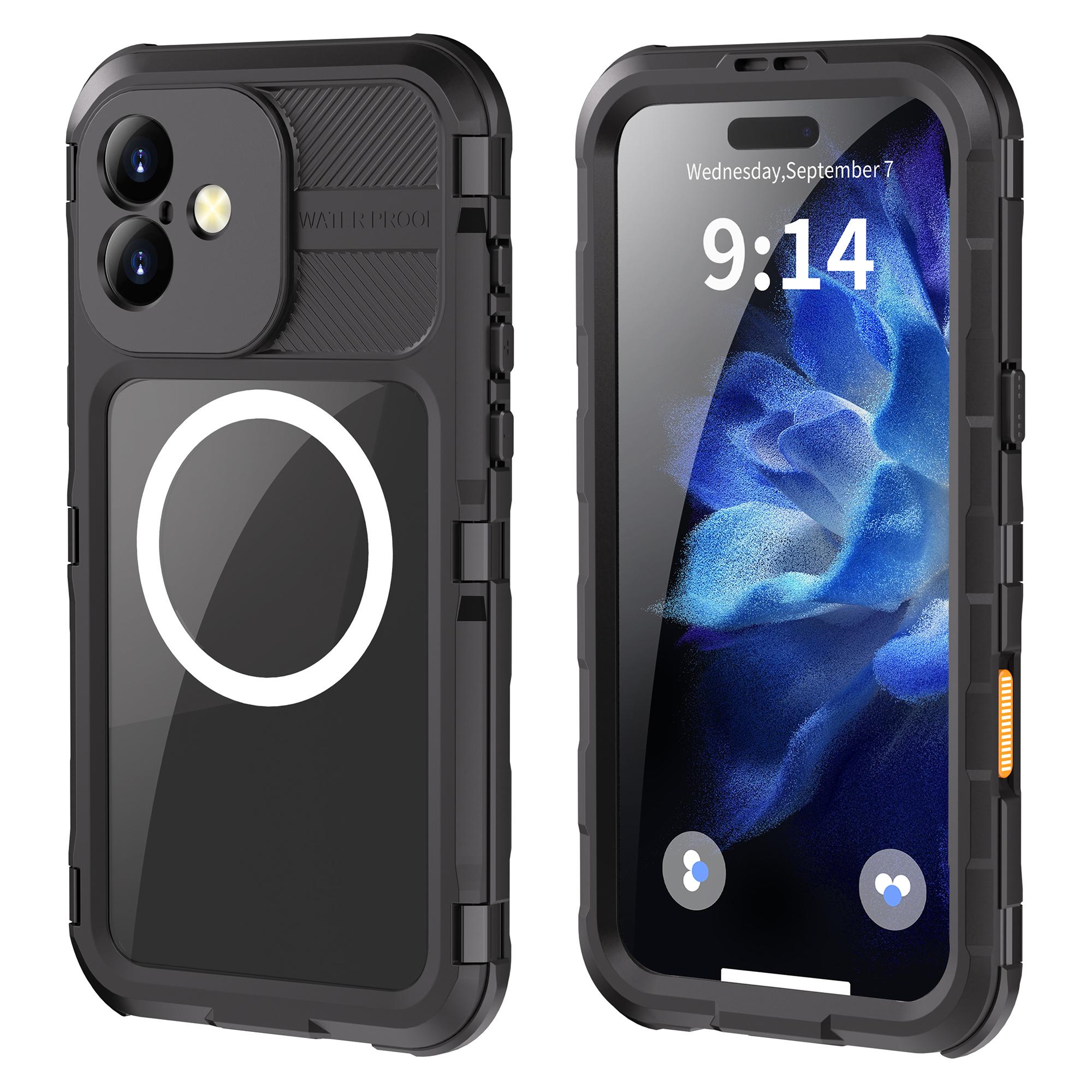 SHELLBOX M Series For iPhone 16 Plus IP68 Waterproof Case Metal Diving Phone Cover Compatible with MagSafe Red
SHELLBOX M Series For iPhone 16 Plus IP68 Waterproof Case Metal Diving Phone Cover Compatible with MagSafe Red