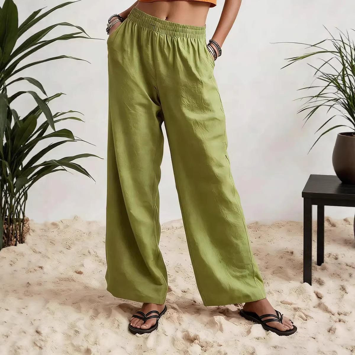 New Style Wide-leg Women s Pants - Comfortable, Solid Color, Stylish, Loose-fitting, Casual Trousers 3XL жовто-зелений
New Style Wide-leg Women s Pants - Comfortable, Solid Color, Stylish, Loose-fitting, Casual Trousers 3XL жовто-зелений