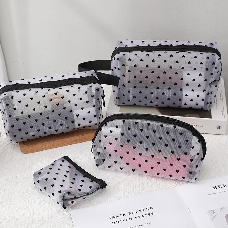 New Transparent Heart Mesh Makeup Bag Portable Nylon Women Make Up Tool Storage Pouch Travel Organizer Cosmetic Clear Zipper Bag 12x8.5x3cm белый
New Transparent Heart Mesh Makeup Bag Portable Nylon Women Make Up Tool Storage Pouch Travel Organizer Cosmetic Clear Zipper Bag 12x8.5x3cm белый