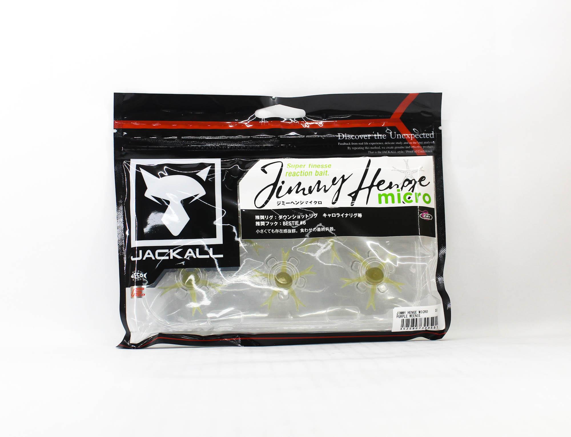 Jackall Soft Lure Jimmy Henge Micro Purple Weenie (9591)
Jackall Soft Lure Jimmy Henge Micro Purple Weenie (9591)