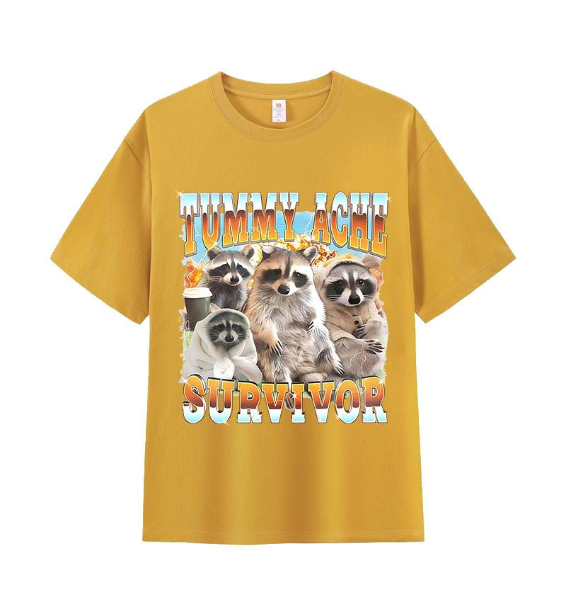 Tummy Ache Survivor Funny Raccoon Meme Graphic T-shirt Men Women Casual O-Neck Style T shirt Fashion Oversized Short Sleeve Tees 4XL
Tummy Ache Survivor Funny Raccoon Meme Graphic T-shirt Men Women Casual O-Neck Style T shirt Fashion Oversized Short Sleeve Tees 4XL
