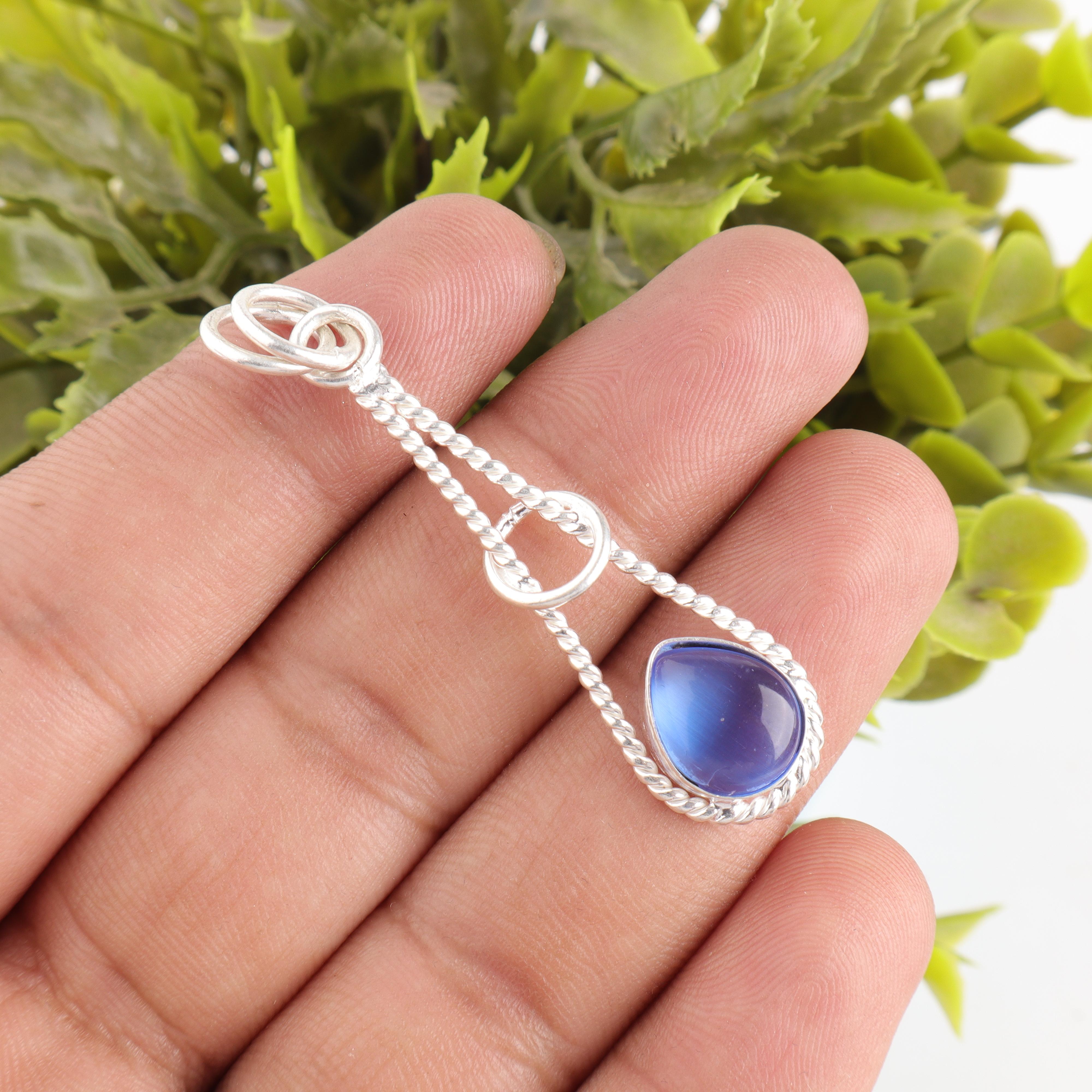 Dark Blue Cat s Eye Gemstone Jewelry, 925 Sterling Silver Pendant, Designer Handmade Silver Pendant For Wedding Gift 1.78 Inches синий
Dark Blue Cat s Eye Gemstone Jewelry, 925 Sterling Silver Pendant, Designer Handmade Silver Pendant For Wedding Gift 1.78 Inches синий