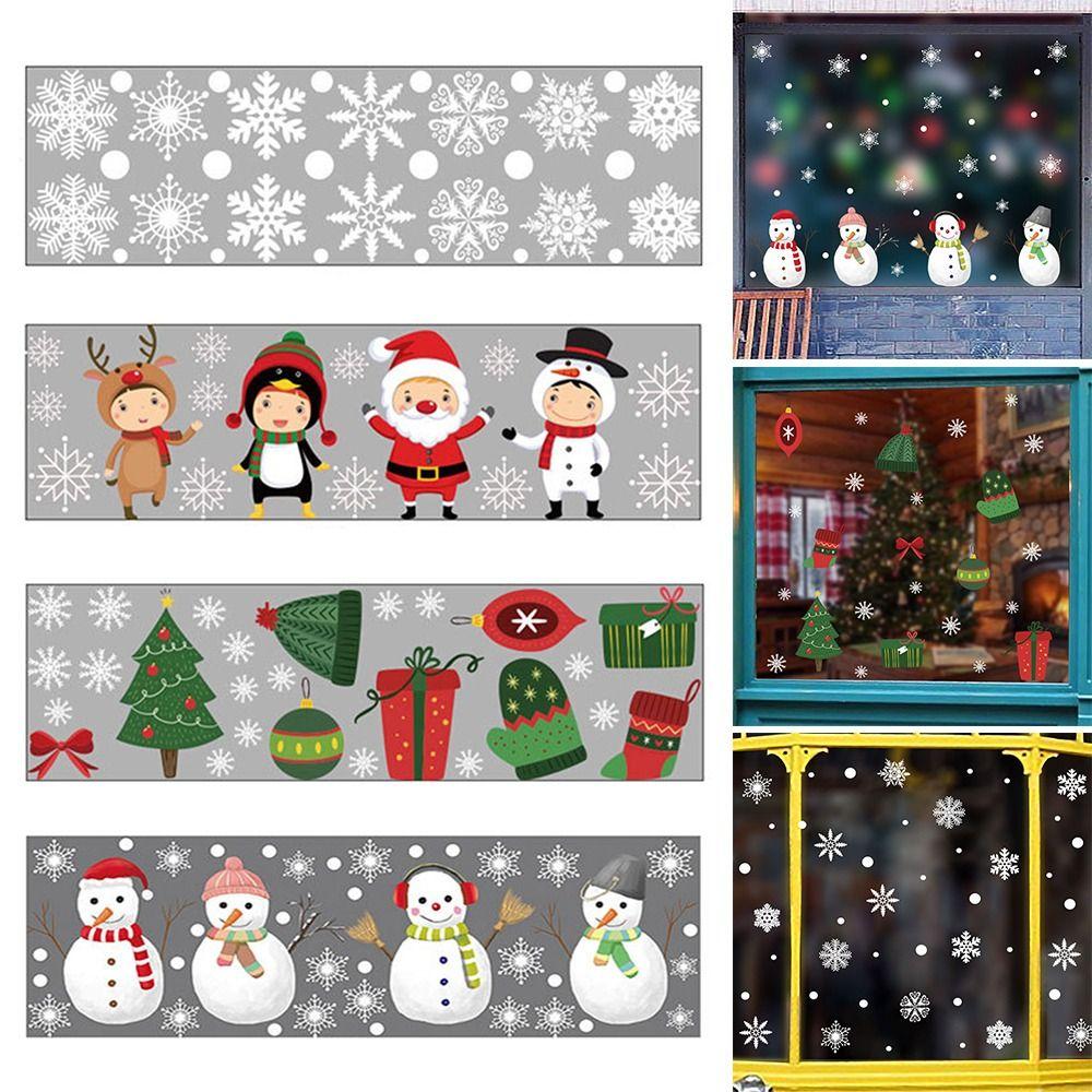 Shopwindow Ornament Christmas Window Stickers Static Decals Santa Claus Reindeer Snowman Snowflake
Shopwindow Ornament Christmas Window Stickers Static Decals Santa Claus Reindeer Snowman Snowflake