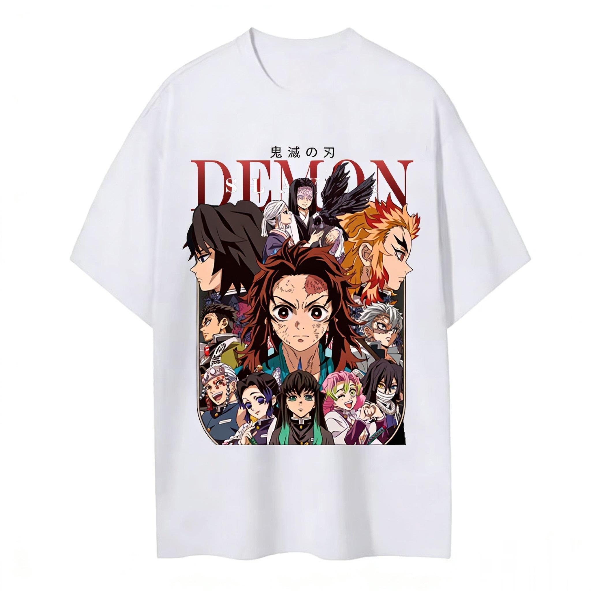 Demon Slayer brand Unisexs and Womens cotton Tshirts 2026 summer Cartoon pattern Loose casual shortsleeved top S
Demon Slayer brand Unisexs and Womens cotton Tshirts 2026 summer Cartoon pattern Loose casual shortsleeved top S