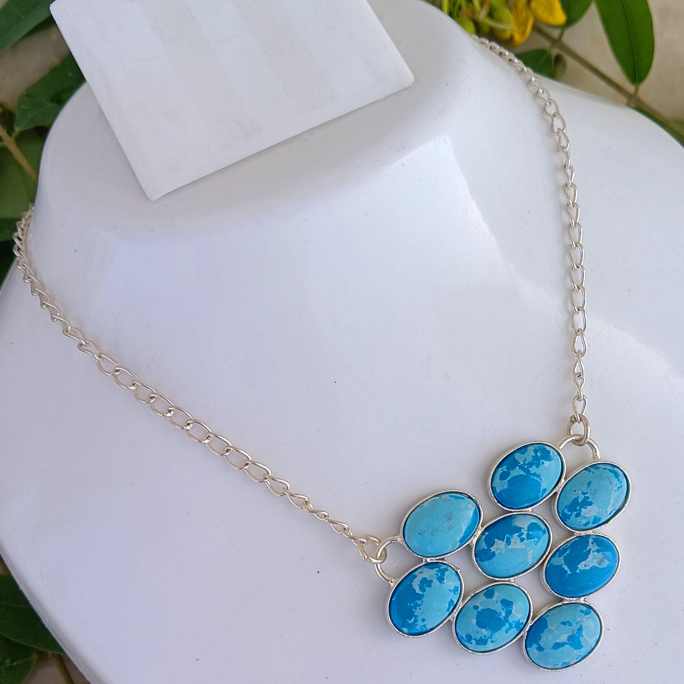 Larimar Gemstone 925 Sterling Silver Plated Women Fashion Necklace Jewelry For Anniversary m синій
Larimar Gemstone 925 Sterling Silver Plated Women Fashion Necklace Jewelry For Anniversary m синій