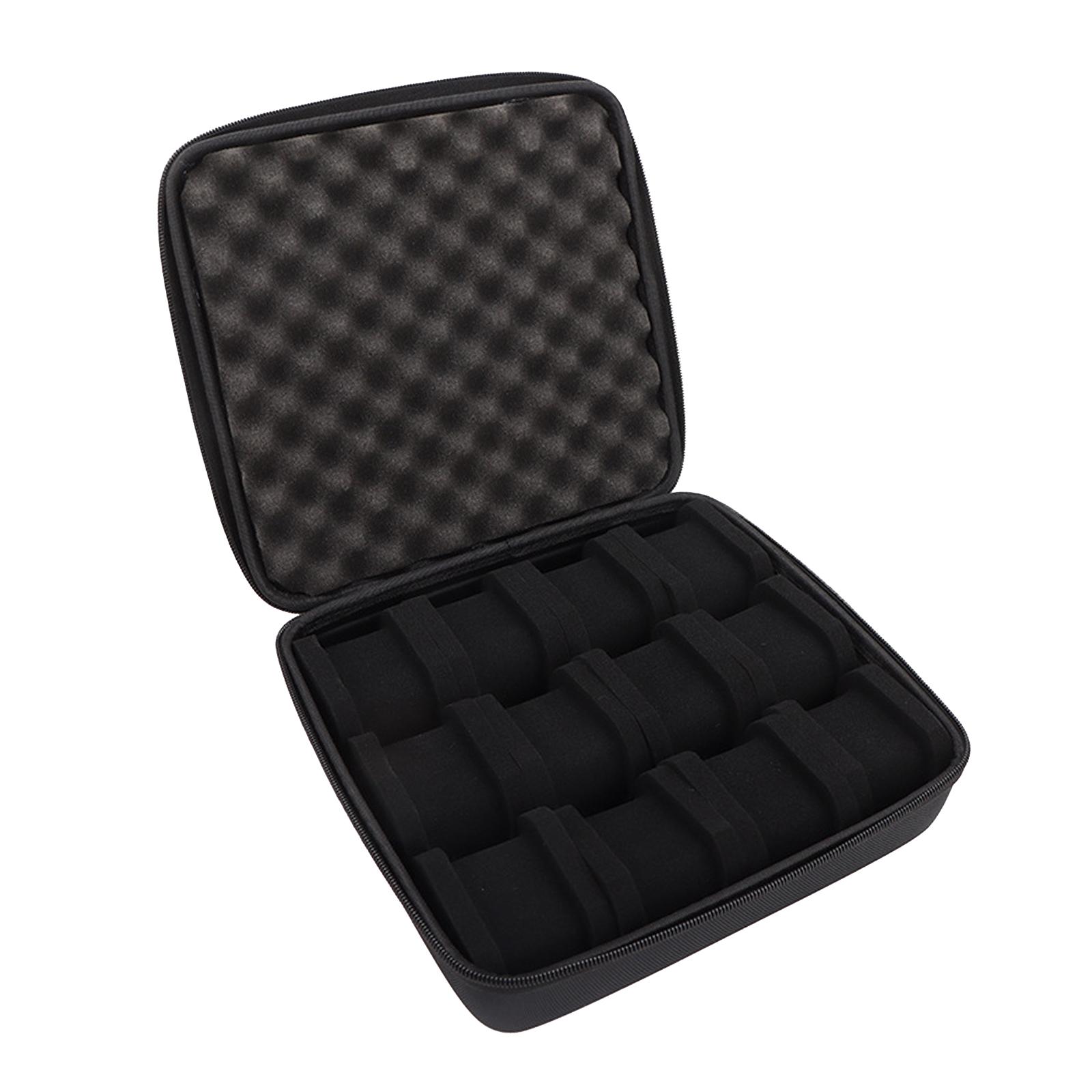 Protective 12 Slot Carrying Case Storage Box for Wristwear Jewelry Watch Small Items Gadget Organizers Everyday Use Trip 1
Protective 12 Slot Carrying Case Storage Box for Wristwear Jewelry Watch Small Items Gadget Organizers Everyday Use Trip 1