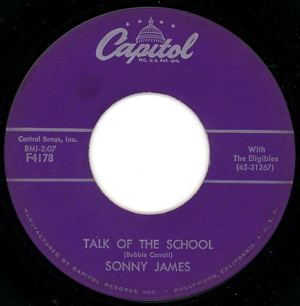 7inch Record SONNY JAMES - Talk Of The School / The Table F4178 CAPITAL 1959 US Folk Used
7inch Record SONNY JAMES - Talk Of The School / The Table F4178 CAPITAL 1959 US Folk Used