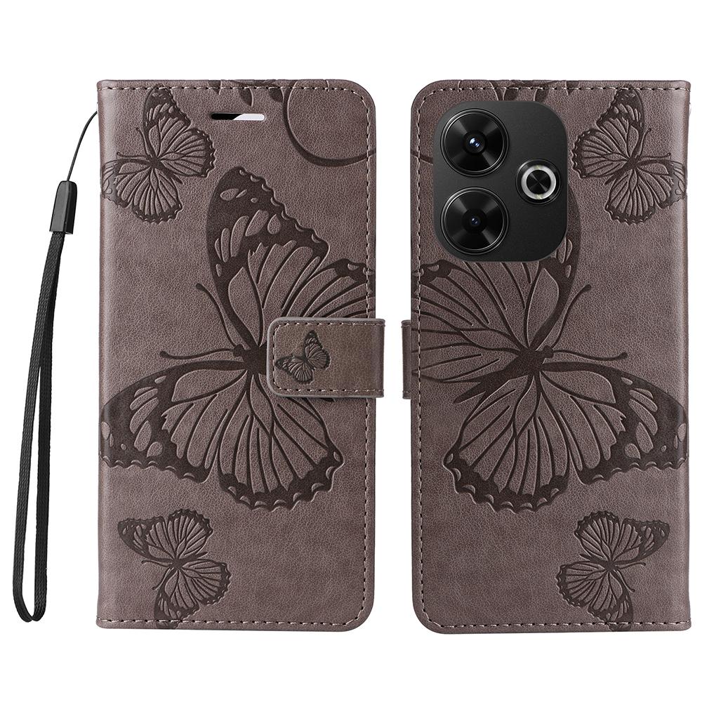 For Xiaomi Redmi 13 5G/13 4G Wallet Case Floral Butterfly Imprinted Leather Phone Cover Stand Grey
For Xiaomi Redmi 13 5G/13 4G Wallet Case Floral Butterfly Imprinted Leather Phone Cover Stand Grey