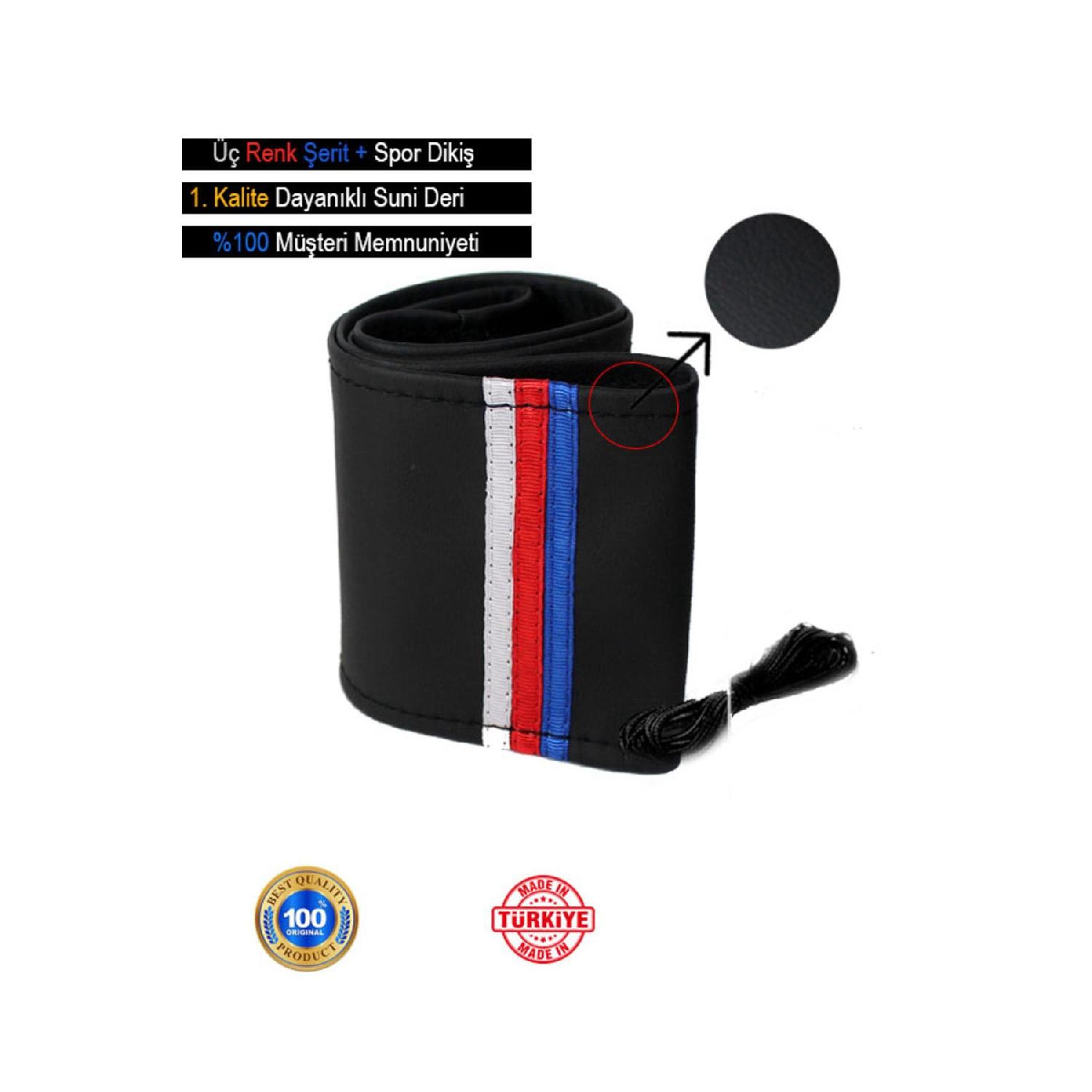 Volkswagen Golf 7 2013 And Later Compatible Leather Steering Wheel Cover, Sport Stitching With Three Color Stripes
Volkswagen Golf 7 2013 And Later Compatible Leather Steering Wheel Cover, Sport Stitching With Three Color Stripes