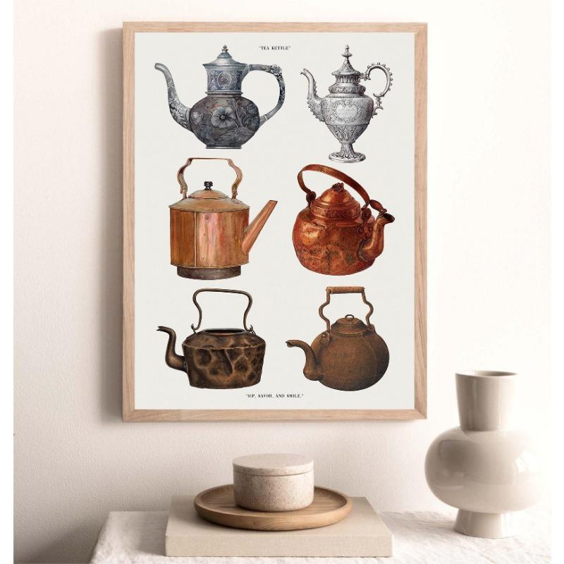 Modern Retro Kitchen Teapot Art Minimalist Illustrations Posters Prints Canvas Painting Wall Art Picture Living Room Home Decor 21cm×30cm NoFrame
Modern Retro Kitchen Teapot Art Minimalist Illustrations Posters Prints Canvas Painting Wall Art Picture Living Room Home Decor 21cm×30cm NoFrame