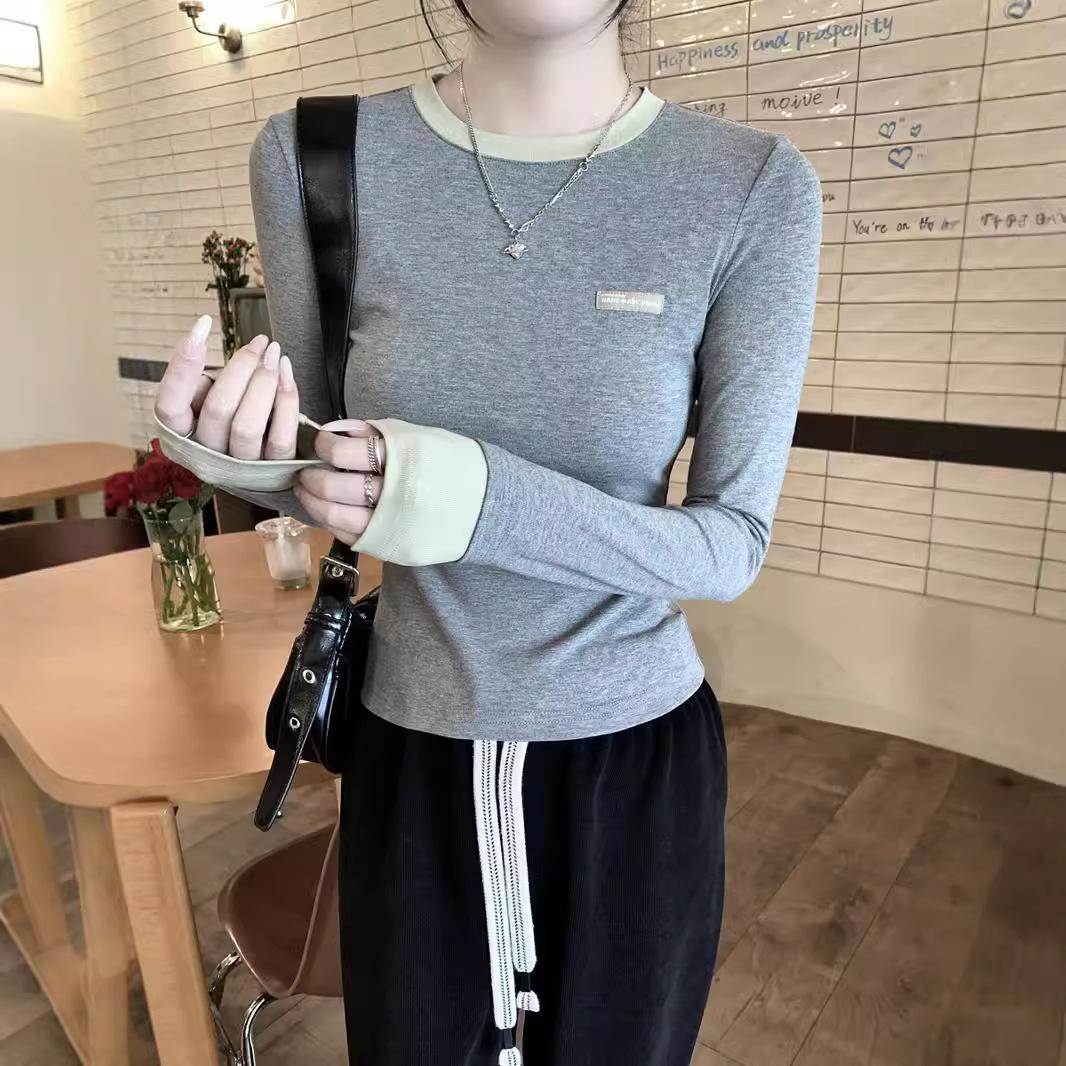 Корейская версия поддельной двухкомпонентной внутренней и внешней одежды в ленивом стиле, новая футболка с длинными рукавами для женщин, повседневная базовая рубашка, модный топ 2XL
Корейская версия поддельной двухкомпонентной внутренней и внешней одежды в ленивом стиле, новая футболка с длинными рукавами для женщин, повседневная базовая рубашка, модный топ 2XL