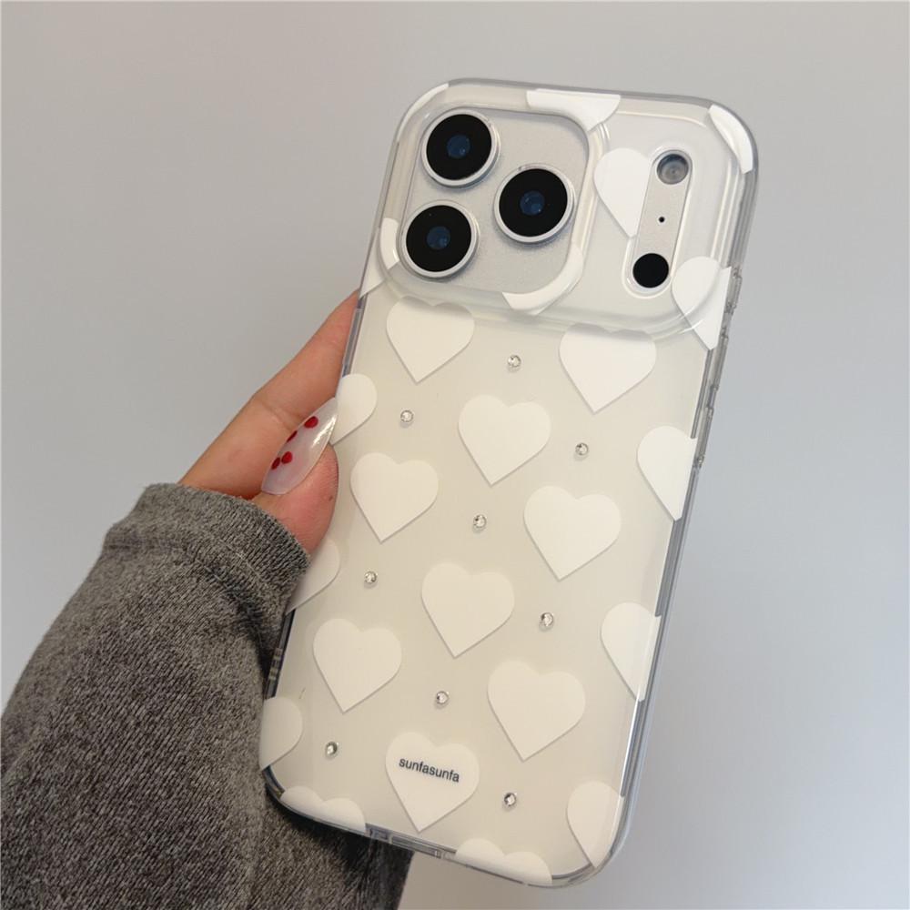 Korean-Style Rhinestone Heart iPhone 17 Pro Max Case for Women - Also Fits 16 Pro, 15, 14 Models 16promax
Korean-Style Rhinestone Heart iPhone 17 Pro Max Case for Women - Also Fits 16 Pro, 15, 14 Models 16promax