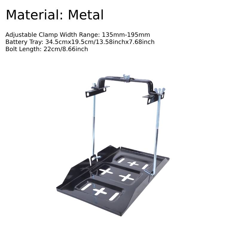 Metal Battery hold down tray kit Auto Battery Tray Fixing Holder Kit Adjustable Bracket Clamp with L Bolt for Boats Marine Cars чёрный
Metal Battery hold down tray kit Auto Battery Tray Fixing Holder Kit Adjustable Bracket Clamp with L Bolt for Boats Marine Cars чёрный