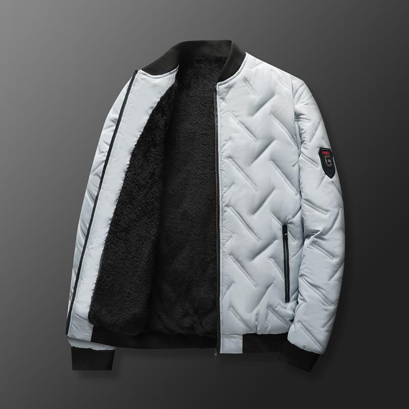 Men s cotton-padded winter velvet thickened thermal jacket cotton-padded jacket solid color stand-up collar Korean version fashion cotton-padded L сірий колір
Men s cotton-padded winter velvet thickened thermal jacket cotton-padded jacket solid color stand-up collar Korean version fashion cotton-padded L сірий колір