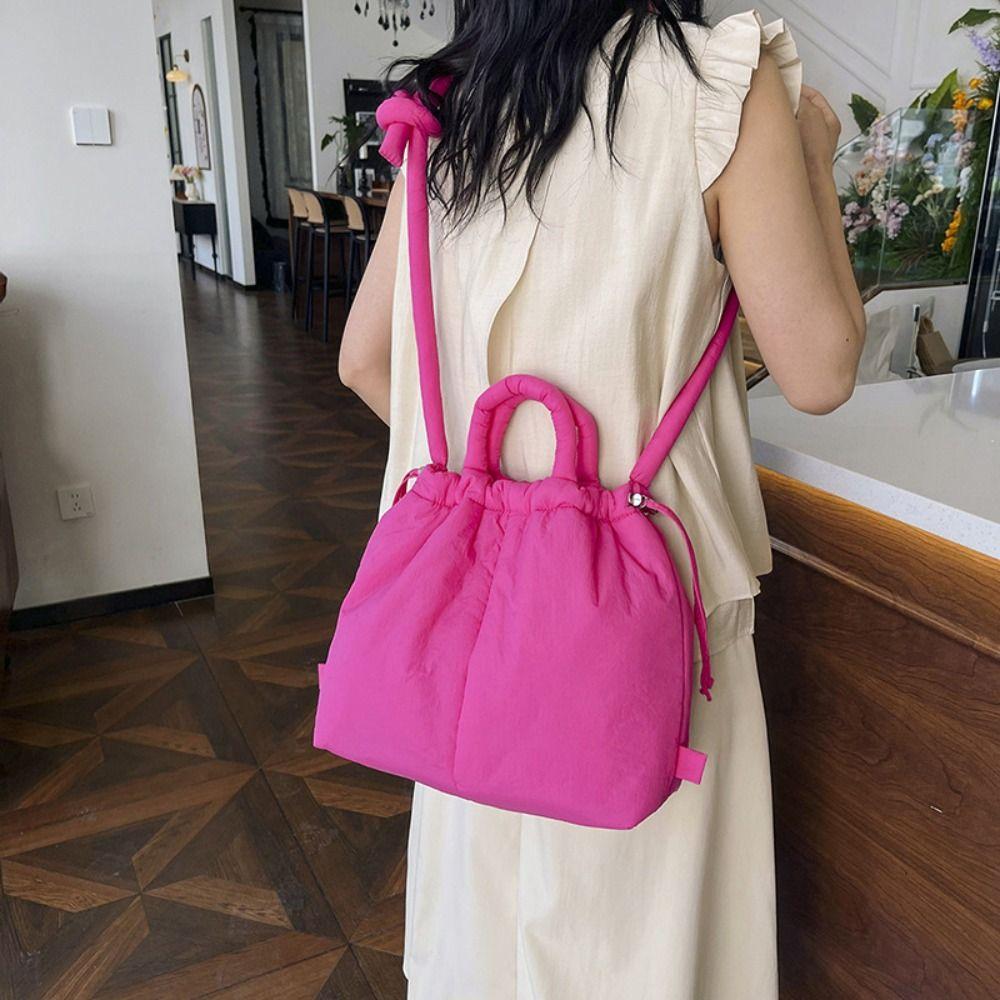 Solid Color Drawstring Tote Bag Dual-purpose Drawstring Backpack Nylon Padded Tote Bag Workout зелений 
Solid Color Drawstring Tote Bag Dual-purpose Drawstring Backpack Nylon Padded Tote Bag Workout зелений