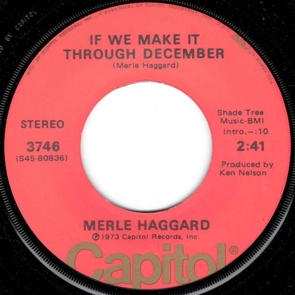 7inch Record MERLE HAGGARD - If We Make It Through December / Bo 3746 Capitol Records 1973 US Folk Used
7inch Record MERLE HAGGARD - If We Make It Through December / Bo 3746 Capitol Records 1973 US Folk Used