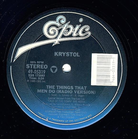 12inch Record KRYSTOL - The Things That Men Do 4905319 Epic 1985 US Dance & Electronica Used
12inch Record KRYSTOL - The Things That Men Do 4905319 Epic 1985 US Dance & Electronica Used