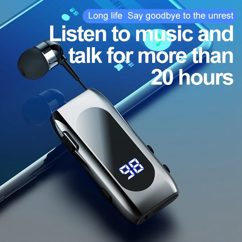 K55 Business Bluetooth-compatible Single-Ear Earphone Battery Display Clip-On Intelligent Noise Reduction Telescopic Headset Clipper Black
K55 Business Bluetooth-compatible Single-Ear Earphone Battery Display Clip-On Intelligent Noise Reduction Telescopic Headset Clipper Black