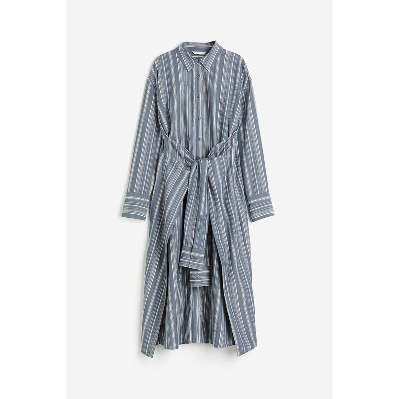 HM Women s Clothing Dress Autumn Leisure Fashion Stripes Shirt Midi Dress Belt Shirt Dress 1211490
HM Women s Clothing Dress Autumn Leisure Fashion Stripes Shirt Midi Dress Belt Shirt Dress 1211490