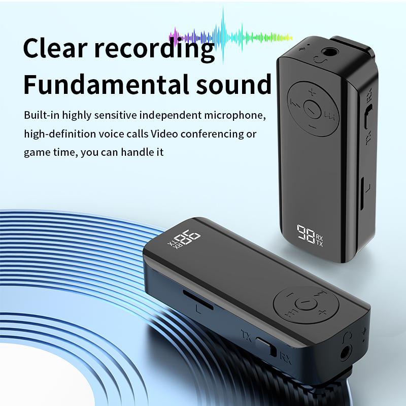 Bluetooth Audio Receiver Transmitter 3.5MM AUX TF Card Hifi Stereo Music Wireless Adapter With Mic LED For Car Airplane TV PC v5.3
Bluetooth Audio Receiver Transmitter 3.5MM AUX TF Card Hifi Stereo Music Wireless Adapter With Mic LED For Car Airplane TV PC v5.3