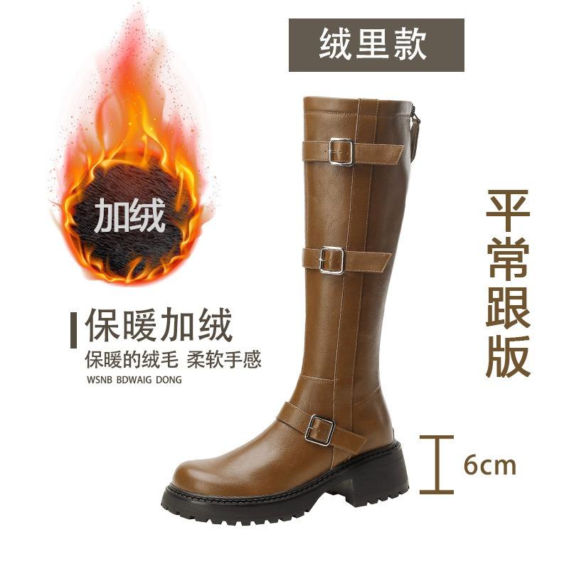 Cowhide version fashion high-heeled knight boots autumn new women s platform versatile but knee boots boots boots 40
Cowhide version fashion high-heeled knight boots autumn new women s platform versatile but knee boots boots boots 40