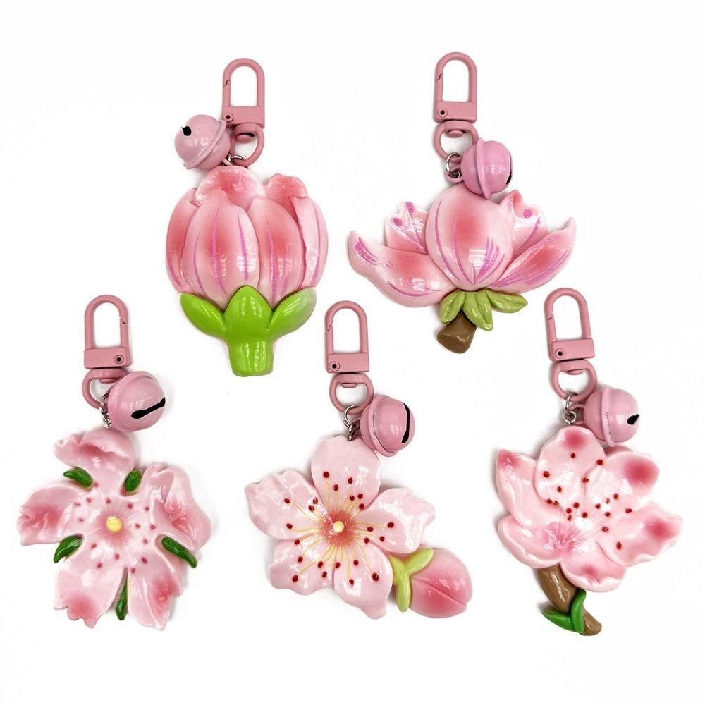 Lotus Peach Flower Keychain Resin Car Key Ring Creative Peach Blossom Pendant Backpack Decoration Style 2
Lotus Peach Flower Keychain Resin Car Key Ring Creative Peach Blossom Pendant Backpack Decoration Style 2