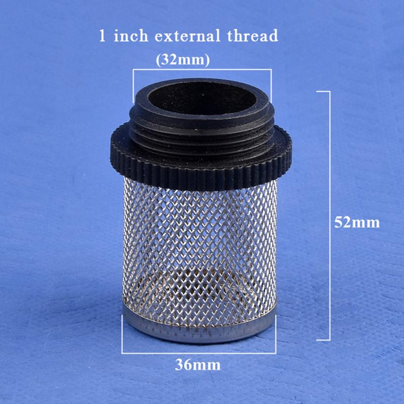 1PCS 20/25/32/40/47/58MM 304 Stainless Filter For Garden Irrigation Aquarium Water Pump Fillter Plastic Male Thread Filter
1PCS 20/25/32/40/47/58MM 304 Stainless Filter For Garden Irrigation Aquarium Water Pump Fillter Plastic Male Thread Filter