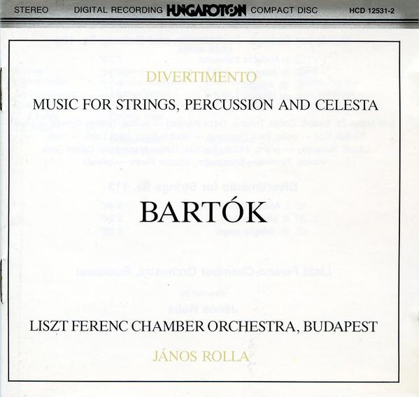 CD BÉLA BARTÓK - LISZT FERENC CHAMBER - Divertimento - Music For Strings, P HCD125312 Hungaroton 1984 Hungary Classical Used
CD BÉLA BARTÓK - LISZT FERENC CHAMBER - Divertimento - Music For Strings, P HCD125312 Hungaroton 1984 Hungary Classical Used