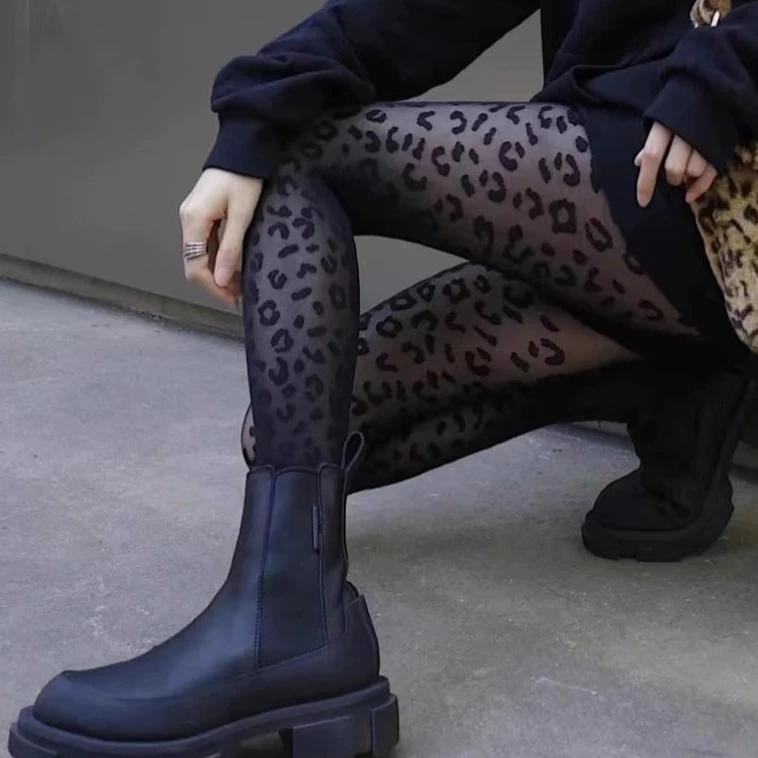 Elastic Leopard Print Pantyhose Women Retro Jacquard Thin Tights Female Sweat Absorbing Leggings Lady Antiwear Silk Stockings 1pcs
Elastic Leopard Print Pantyhose Women Retro Jacquard Thin Tights Female Sweat Absorbing Leggings Lady Antiwear Silk Stockings 1pcs